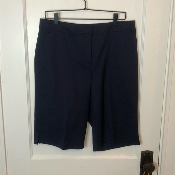 St. John | Shorts | St John Navy Blue Bermuda Shorts | Poshmark